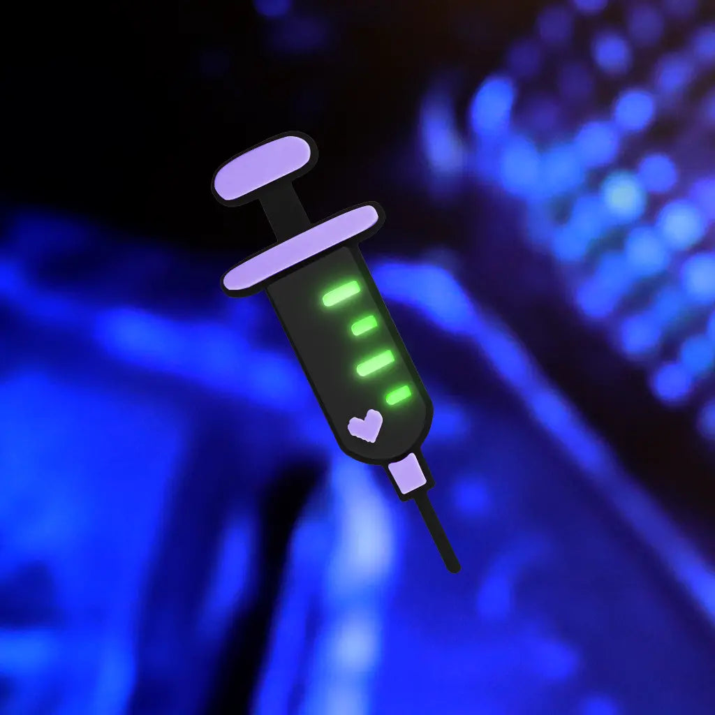 Glow Medical Syringe Hair Clip