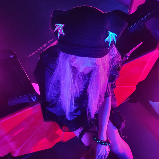 Glow Bat Wing Hair Clip