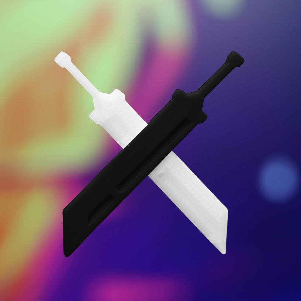 Buster Blades Hair Clip - Cyberbunnycore