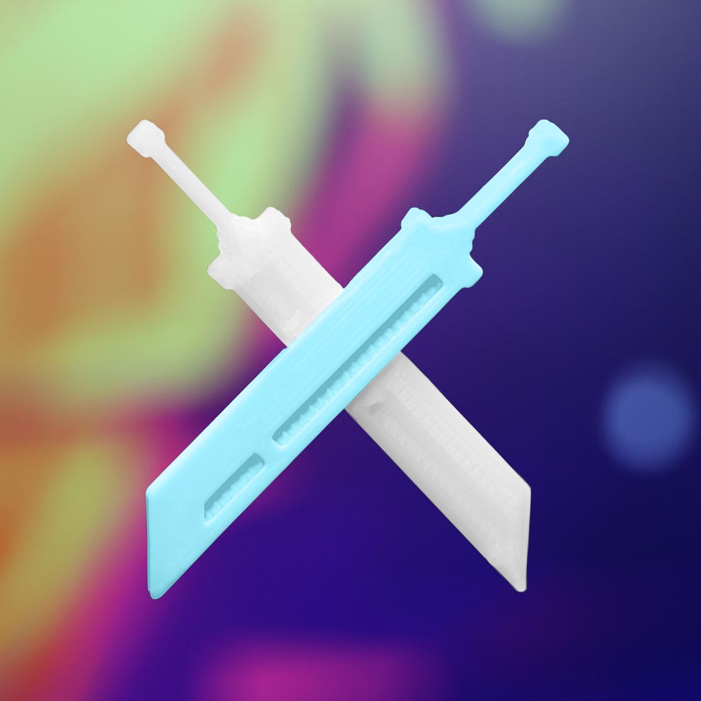 Buster Blades Hair Clip - Cyberbunnycore