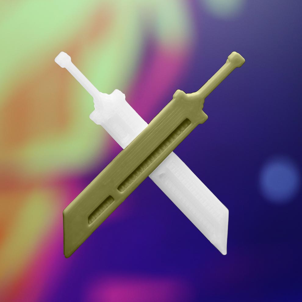 Buster Blades Hair Clip - Cyberbunnycore