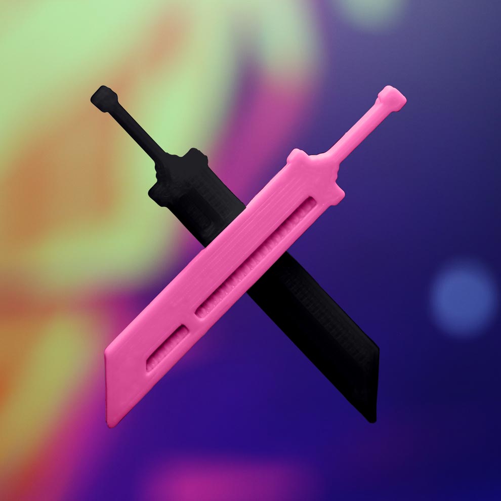 Buster Blades Hair Clip - Cyberbunnycore