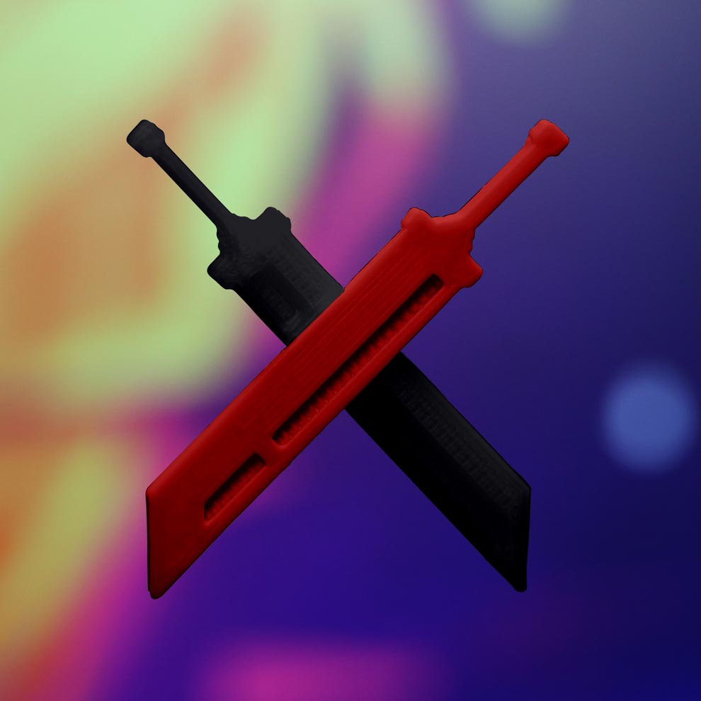 Buster Blades Hair Clip - Cyberbunnycore
