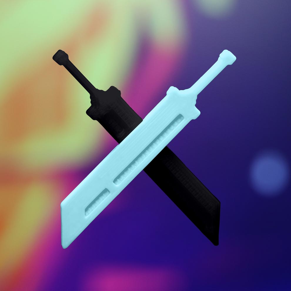 Buster Blades Hair Clip - Cyberbunnycore