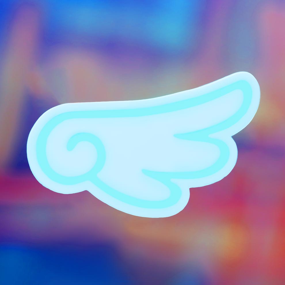 Celestial Wing Hair Clip - Cyberbunnycore