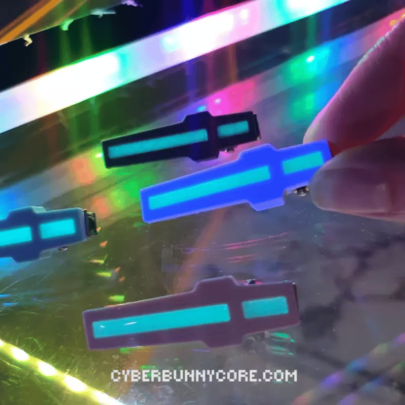 Cyber Link Hair Clip - Cyberbunnycore