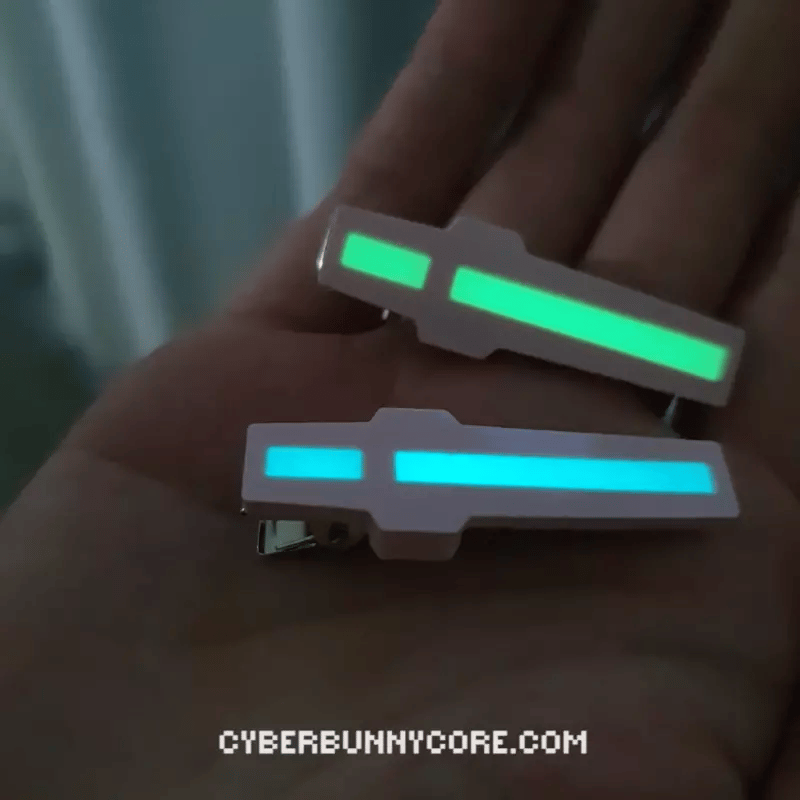 Cyber Link Hair Clip - Cyberbunnycore