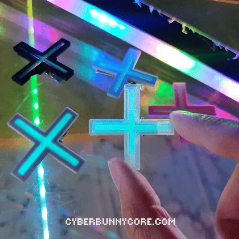 Cyber X Hair Clip - Cyberbunnycore