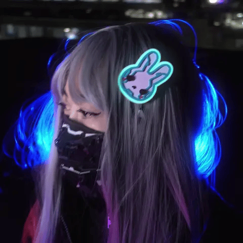 CyberBunny Hair Clip