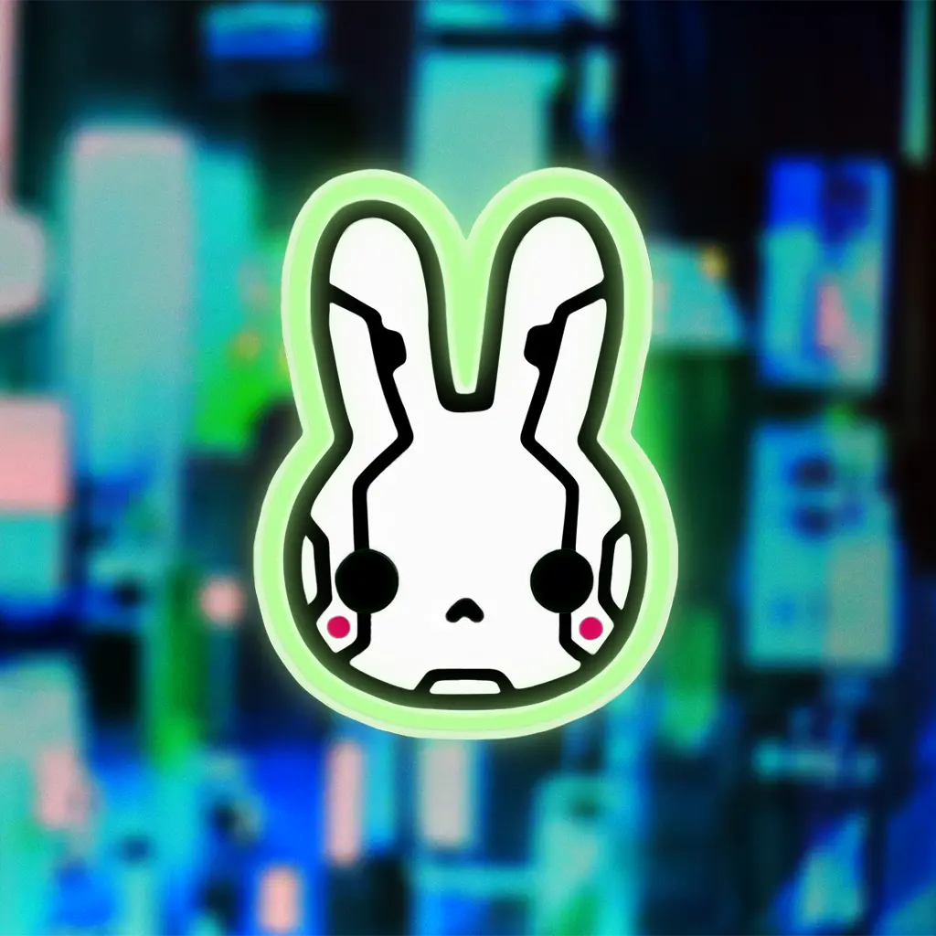 CyberBunny Hair Clip