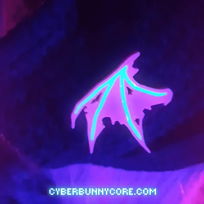 Glow Bat Wing Hair Clip