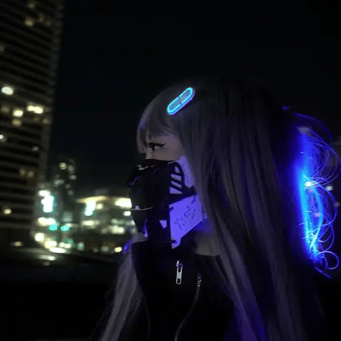 Glow Capsule Pill Hair Clip