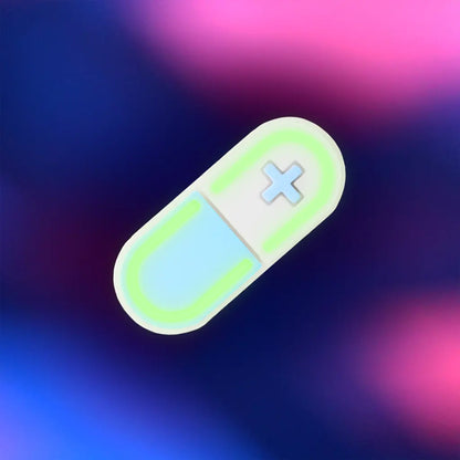 Glow Capsule Pill Hair Clip