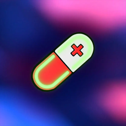Glow Capsule Pill Hair Clip