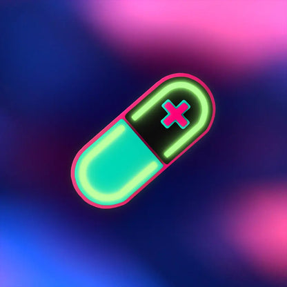 Glow Capsule Pill Hair Clip