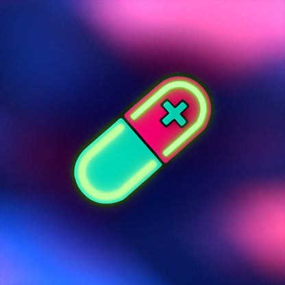 Glow Capsule Pill Hair Clip
