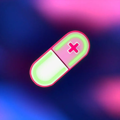 Glow Capsule Pill Hair Clip
