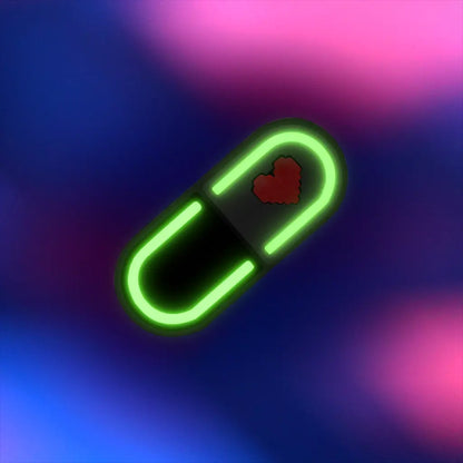 Glow Capsule Pill Hair Clip