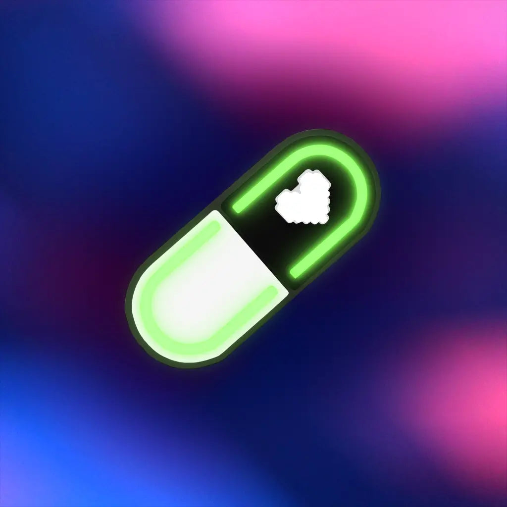 Glow Capsule Pill Hair Clip