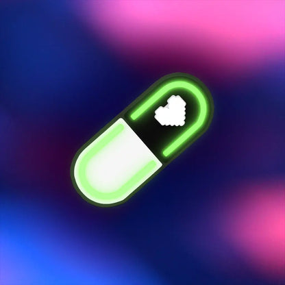 Glow Capsule Pill Hair Clip