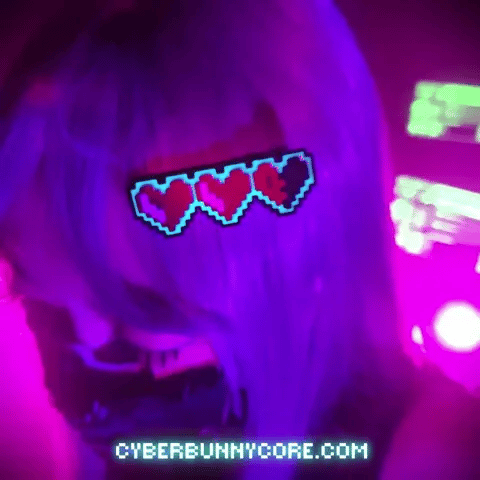 Glow 8-Bit Gamer Pixel Heart Hair Clip