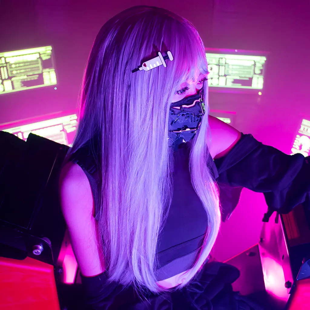 Cyber Syringe Hair Clip