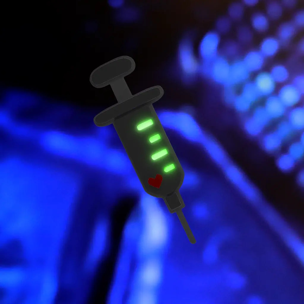 Cyber Syringe Hair Clip