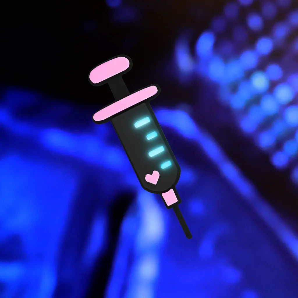 Cyber Syringe Hair Clip