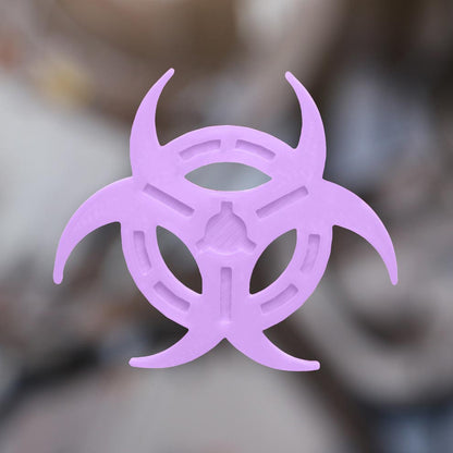 Neon Biohazard Hair Clip