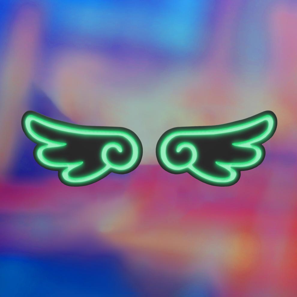 Celestial Wing Hair Clip - Cyberbunnycore