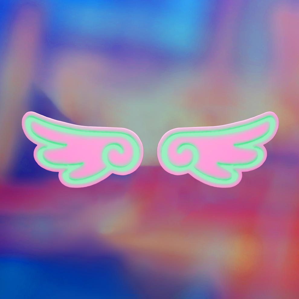 Celestial Wing Hair Clip - Cyberbunnycore