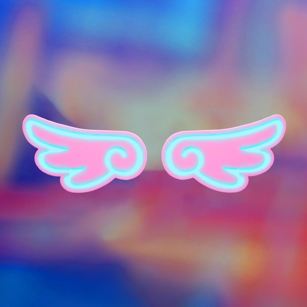 Celestial Wing Hair Clip - Cyberbunnycore