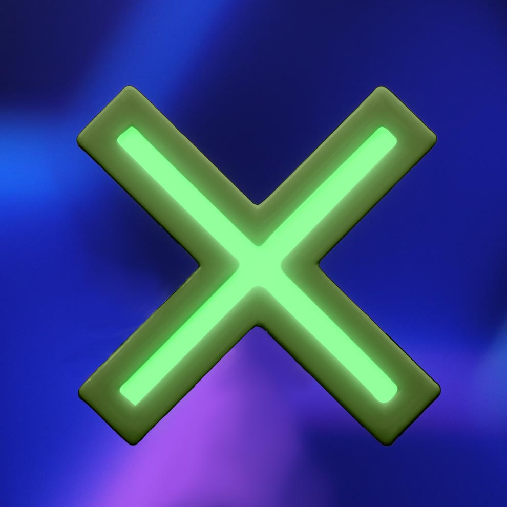 Cyber X Hair Clip - Cyberbunnycore