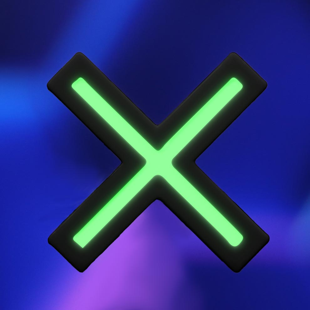 Cyber X Hair Clip - Cyberbunnycore