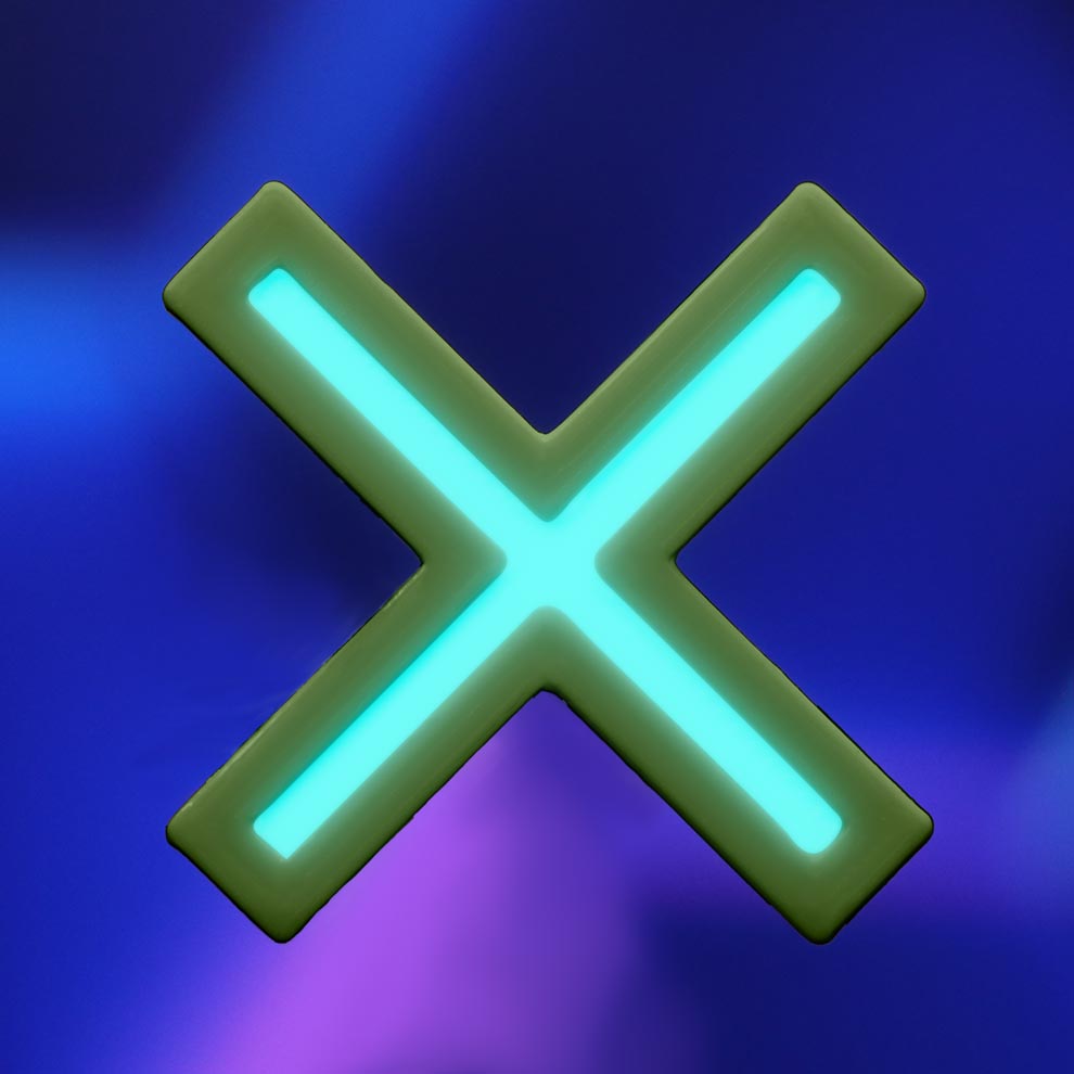 Cyber X Hair Clip - Cyberbunnycore