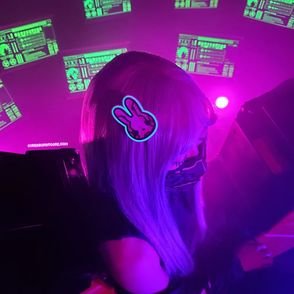 CyberBunny Hair Clip