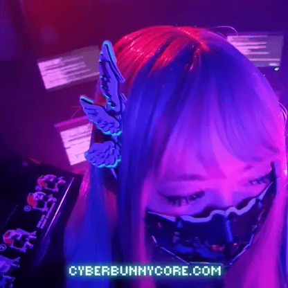 glow in the dark hair clips for cosplay and raves