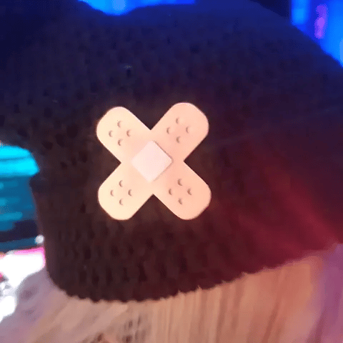 Non-Glow Bandage Hair Clip