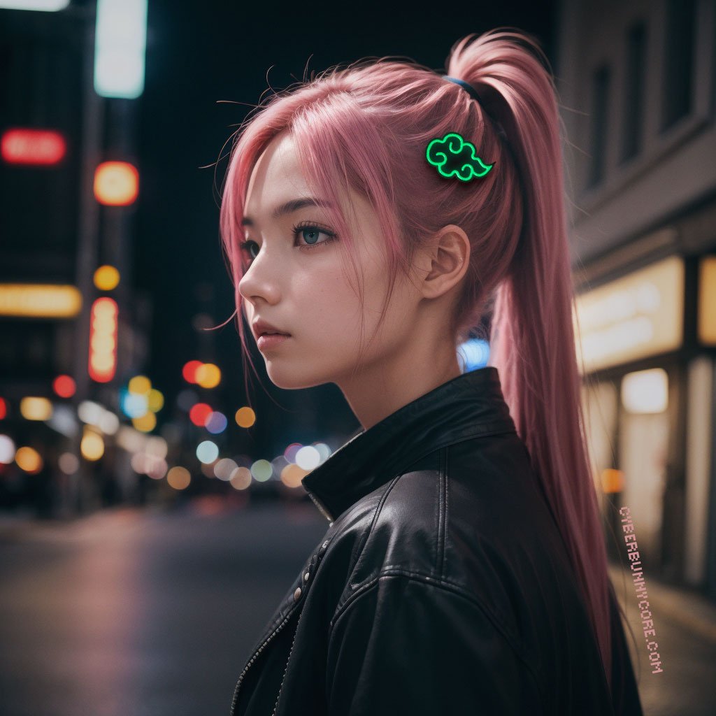 NeoCloud Hair Clip - Cyberbunnycore