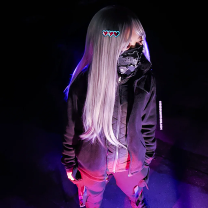 Glow 8-Bit Gamer Pixel Heart Hair Clip